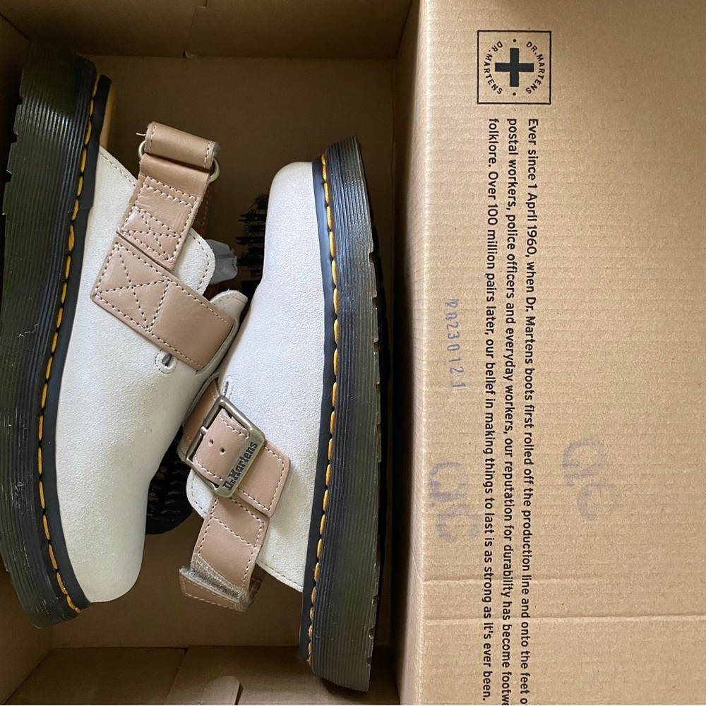Doc Marten Jorge II suede & leather mules